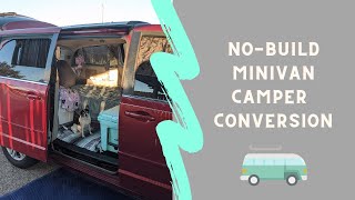 No Build Dodge Grand Caravan Minivan Camper Conversion | Female Solo Van Life | #vanlife