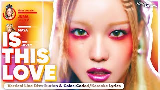 IS THIS LOVE - XG (Vertical Line Distribution + Color Coded Lyrics) REQUESTED