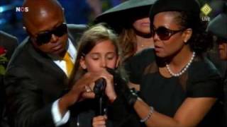 Michael Jackson Memorial - Daughter Paris speech