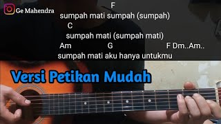 Kunci Gitar SUMPAH & CINTA MATIKU - NIDJI | Petikan Gampang