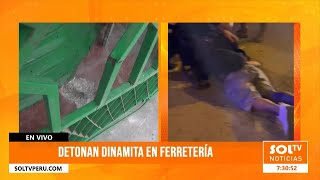 El Porvenir: en tiempo récord detienen a menores involucrados en atentado a ferretería