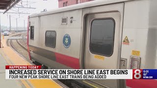 Shoreline East Rail Line adds earlier service times