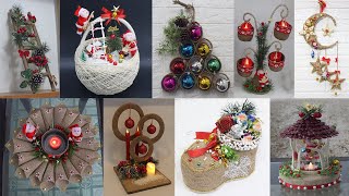 10 Jute craft Christmas decorations ideas Collection 2022