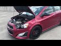 modded chevy sonic rs review exhaust intake u0026 wheels