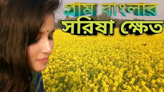 Mustard Fields# Mirzapur#গ্রাম বাংলার সরিষা ক্ষেত।।Mustard Fields in Rural Bengal