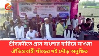 শ্রীবরদীতে গ্রাম বাংলার হারিয়ে যাওয়া ঐতিহ্যবাহী ষাঁড়ের মই দৌড় অনুষ্ঠিত। E Ten Tv Prime News