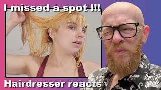 Hairdresser reacts to an EPIC BLEACH FAIL