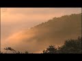 朝霧と山並み（兵庫県佐用町）