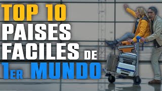 ✅ Top 10 Países FACILES  para EMIGRAR de 1er MUNDO