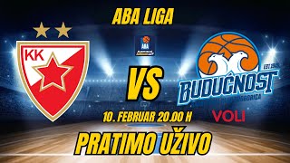 C.ZVEZDA-BUDUĆNOST! ABA LIGA! 10. Februar! 20.00 h PRATIMO UŽIVO ! #crvenazvezdakk #abaliga