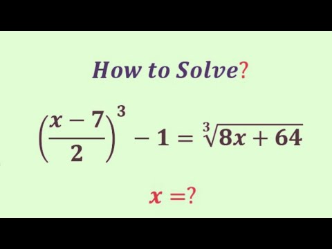 A Nice Mathematics Algebra Problem Olympiad Question Exponential
