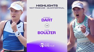 Harriet Dart vs. Katie Boulter | 2023 Nottingham Quarterfinal | WTA Match Highlights