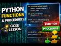 Python Tutorial For Beginners — Functions /Subroutines (FULL LESSON)