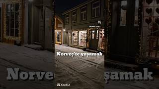 NORVEÇ'TE YAŞAMAK NASIL BİR HİS? #norway #snow #norveçteyaşam #shortvideo #shorts #winter #travel