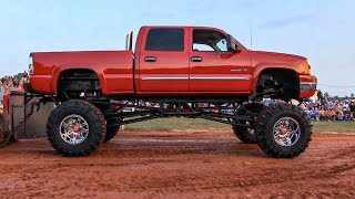 Wheel Standing Mega Trucks pulling at Farmville VA August 2014