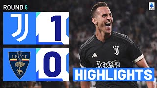 Juventus-Lecce 1-0 | Milik snatches win for Juve: Goals \u0026 Highlights | Serie A 2023/24