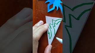 Paper Cutting Design - (p50) | How to Paper Snowflake #christmas #decoration #manromvlog #shorts