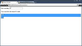 jQuery 181 Instant search