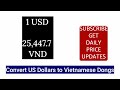 vietnamese dong to usd today usd vnd vietnamese đồng currency