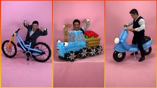 Make Everything From Balloons #37| Make cute bike, motorcycle, car, sneakers | Balloon Art | Balloon