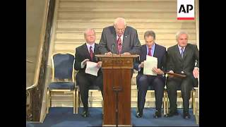 WRAP Swearing-in of power sharing govt, Paisley, McGuinness, Blair speeches