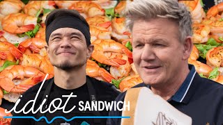 Can a Professional Eater Make the Best Shrimp Sandwich for Gordon Ramsay? (ft Ma