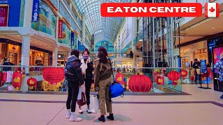 🔴 [4k] 🇨🇦 Toronto walk: Tour of the Eaton Centre, downtown Canada - February 2022