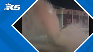 6 apartments flood after car hits fire hydrant in Kent