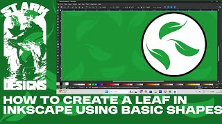 How to create a leaf in inkscape using basic shapes