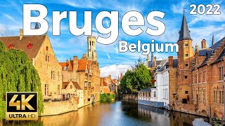 Bruges 2022, Belgium Walking Tour (4k Ultra HD 60 fps) - With Captions