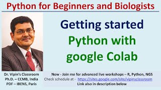 Python basics : Getting started I Python Lecture 1 #python #googlecolab