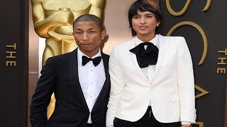Pharrell Williams Helen Lasichanh At Oscars 2014