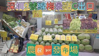 深圳9號線梅景站C出口農民批發市場 #買買買 #深圳 #9號線梅景站 #農民批發市場