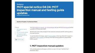 DVSA Special Notice 04-2024