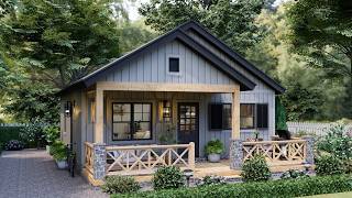 26' x 28' Cozy Country Cottage Designs: Charming Retreats
