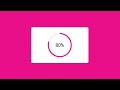 Circular Progress Bar using HTML CSS & JavaScript