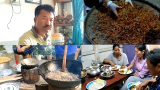 Sansa ga Yensa Pickle Semba/Tangkhul Shanao Long Langol, Imphal/ Having Light MUKBANG/Village Style.