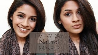 Everyday Neutral Makeup | Work & School Friendly | Simple Look | Brown skin