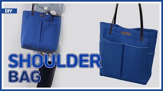 DIY/ MULTIPLE POCKETS SHOULDER BAG/ 포켓이 여러개있는 숄더백 만들기/ 남자가방/ sewing/ tutorial [Tendersmile Handmade]