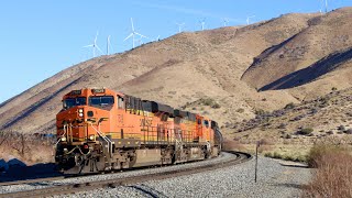 Loud Uphill Trains On The Mojave Sub! Ft. UP 6378, BNSF ACe Leader