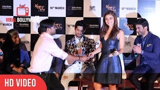 Alia Bhatt Get A Chocolate From A Reporter | Kapoor & Sons Trailer Launch