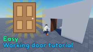 Working door tutorial Roblox Studio