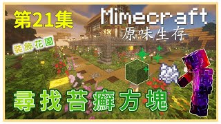 Minecraft原味生存 21 尋找苔癬方塊  探索海底沉船 | 超美麗花園!! | 萊瑞Larry