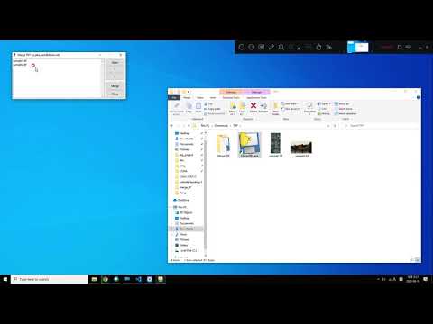 How do I combine TIFF files into a PDF?
