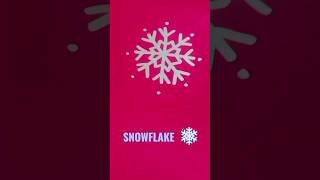 Snowflake drawing for kids | coloring and painting #creativedrawingforkids #howtodraw #shorts