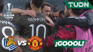 ¡GOLEADA! Rashford hace el tercero | Real Sociedad 0-0 Man United | Europa League 2021 -16vos | TUDN