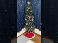 【クリスマスの準備を始めたらツリーに拝みだした娘😂】 クリスマスツリー　 クリスマス準備 小2 サンタさん