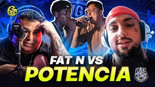 POTENCIA NO DEJA DE SER CRUDO CON LOS INTERNACIONALES! - Reacción a Fat N vs Potencia - con Lobo!