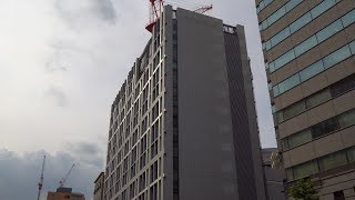 日本工営株式会社新本社計画の建設状況（2019年5月18日）