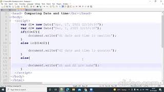 Compare JavaScript Date With Time | JavaScript Dates Compare